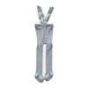 Baby Ribbed Tights with Bib Light Gray 6-12 Mcy