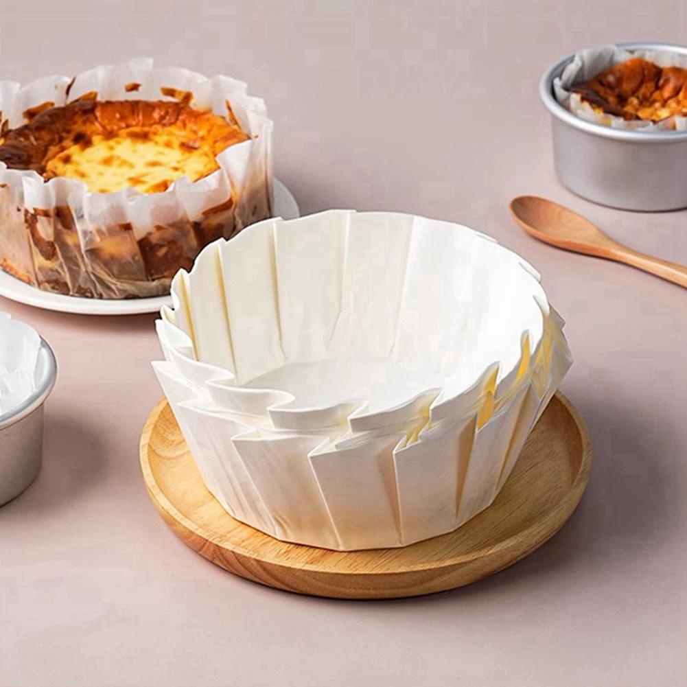 50 kusů Vložky do dortových forem Nepřilnavý & Olejivzdorný & Vodotěsný Pečicí papír