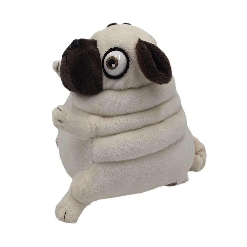 Peluche Kawaii 15cm cane l'Elfo Carlino Grasso Carlino Seduto Cani Giocattolo Bambole di Pezza per Bambini Regalo di Compleanno Bambole