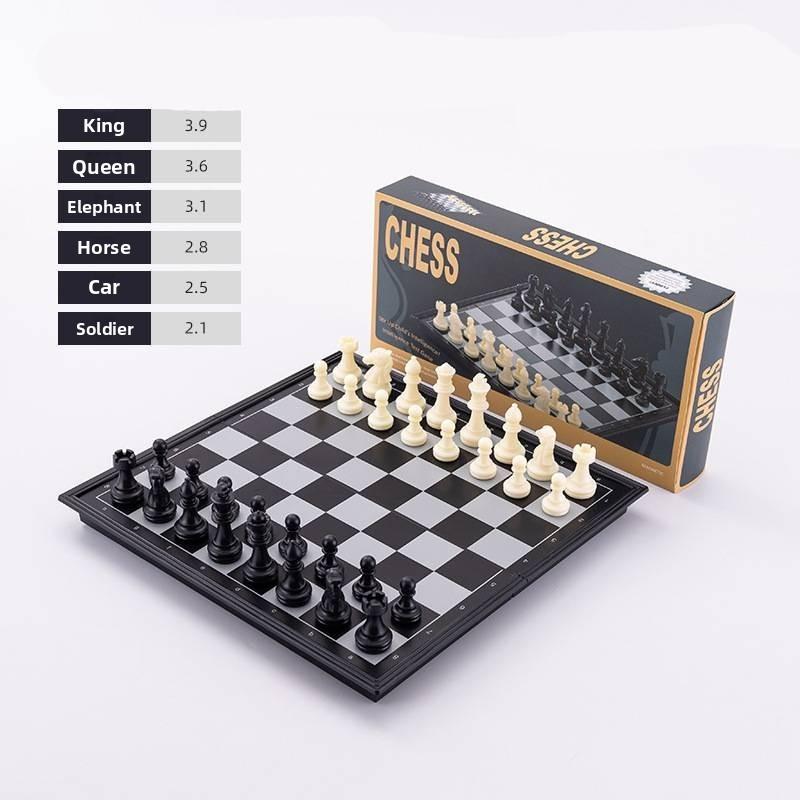 

Chess Magnetic Folding Board Game Portable Travel Chessboard For Kids Adults And Black White