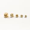 50pcs/lot 14K 18K Gold Brass Cube Square Spacer Beads Loose Charm Bead for DIY Bracelets Necklace Jewelry Making Accessories