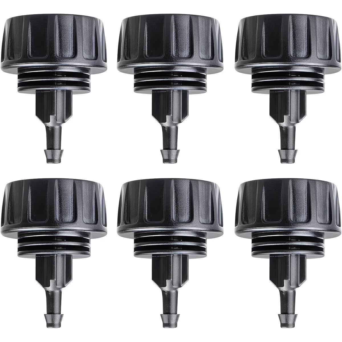 

6pcs Heavy-Duty Leak-Proof Hose Connector 3/4 To 1/4 Barb Drip Irrigation Adapter For Garden Tap Compatible With US/EU Faucets