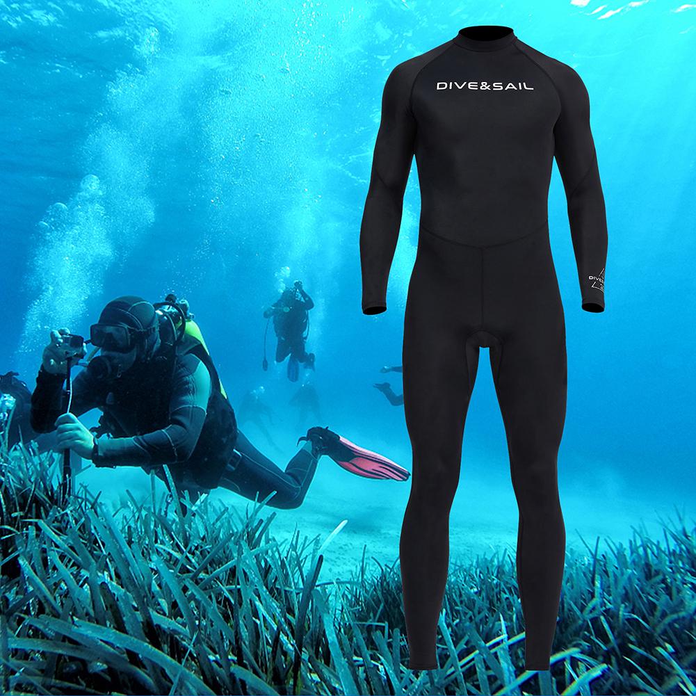 Men Diving Skin Clothes with Zipper Sunscreen Snorkeling Surfing Swimsuit Elastic Anti-scratch Breathable Water Sports Equipment