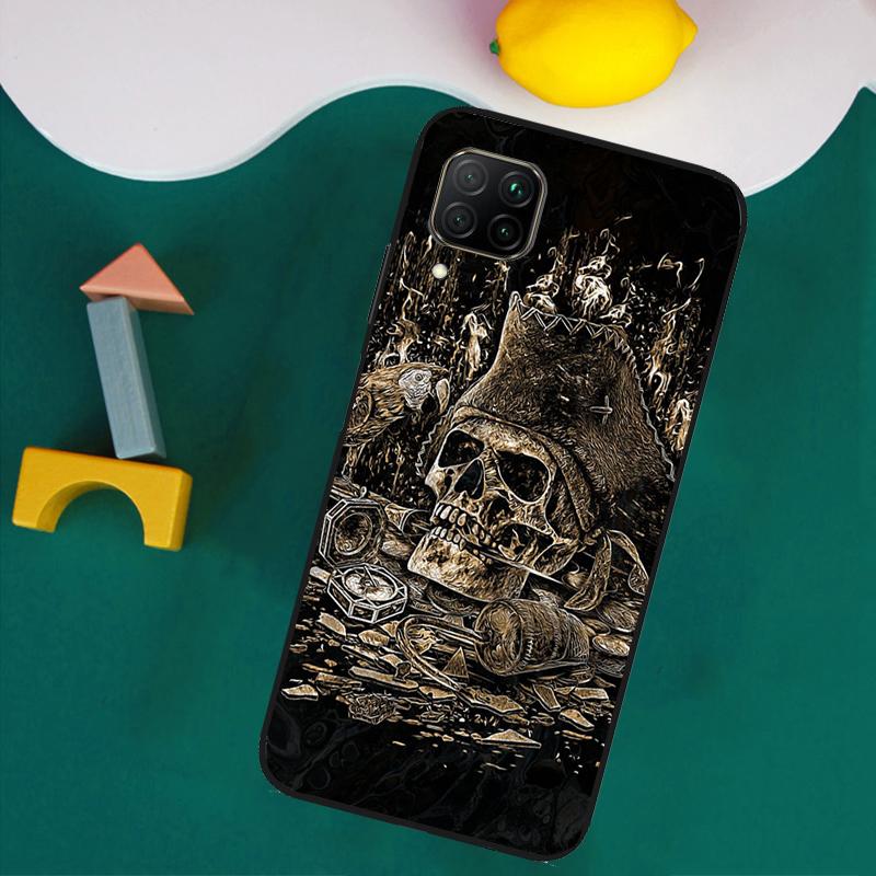 Gothic Skull For Huawei Nova 11i 12s 12i 8i 7i Y73 Y70 Y90 Y60 Y72 Y61 Y91 9 10 SE P30 Pro P40 Lite Case