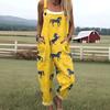 Brelocuri pentru femei Imprimeu retro european și american Salopetă de vară pentru femei