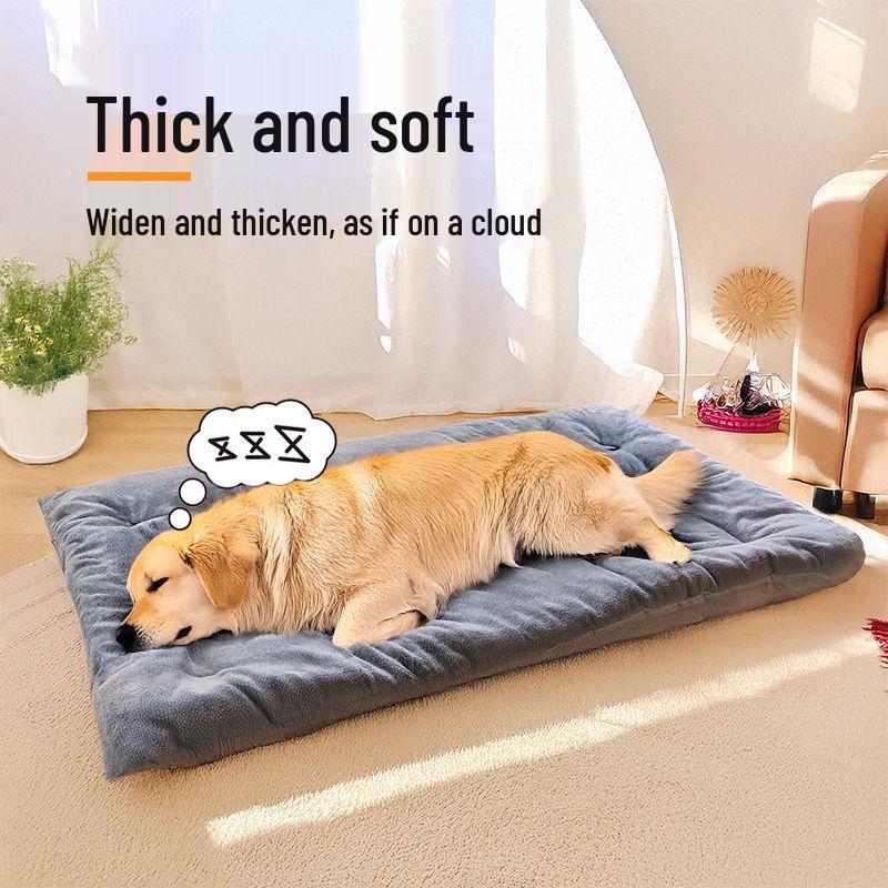 Plush Thickened Winter Dog Bed - Large, Soft & Comfortable Pet Sleeping Pad