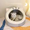 Haustierstreu Katzenstreu Winter warm Hundehütte vier Jahreszeiten universell Katzenhaus halbgeschlossen Katzenbett Haus warm