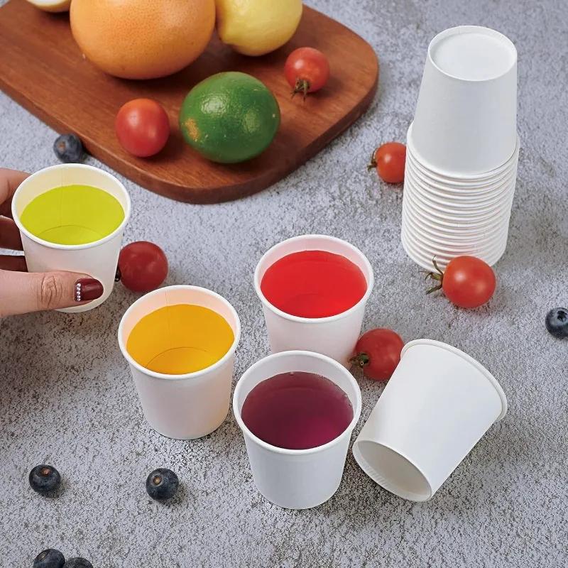 50/100PCS Disposable Small Paper Cups Supermarket Tasting Party Office Coffee Drinks Candies SnackHotel Mini Mouthwash Cup