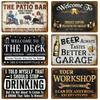 Retro Metallschild Wandkunst Wandmalerei Ästhetisches Zimmer Heimdekoartikel Poster Vintage Metallplatte Garagendekoration Blechschildplatten Bar