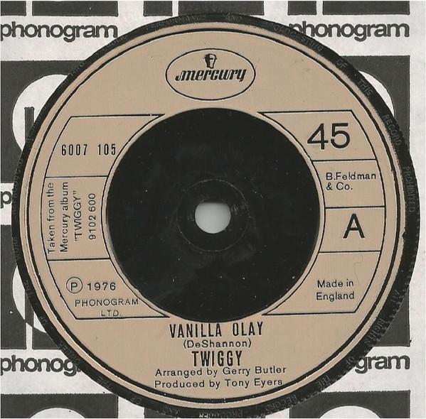 

7inch Record TWIGGY (2) - Vanilla Olay 6007105 Mercury 1976 UK Rock Used