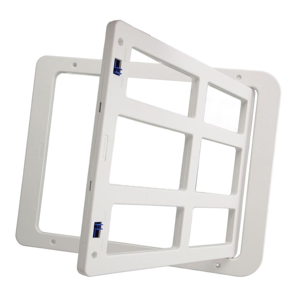 Dog Screen Door Lockable Pet Screen Door Double Magnetic Closure Sturdy Doggie Door for Pet