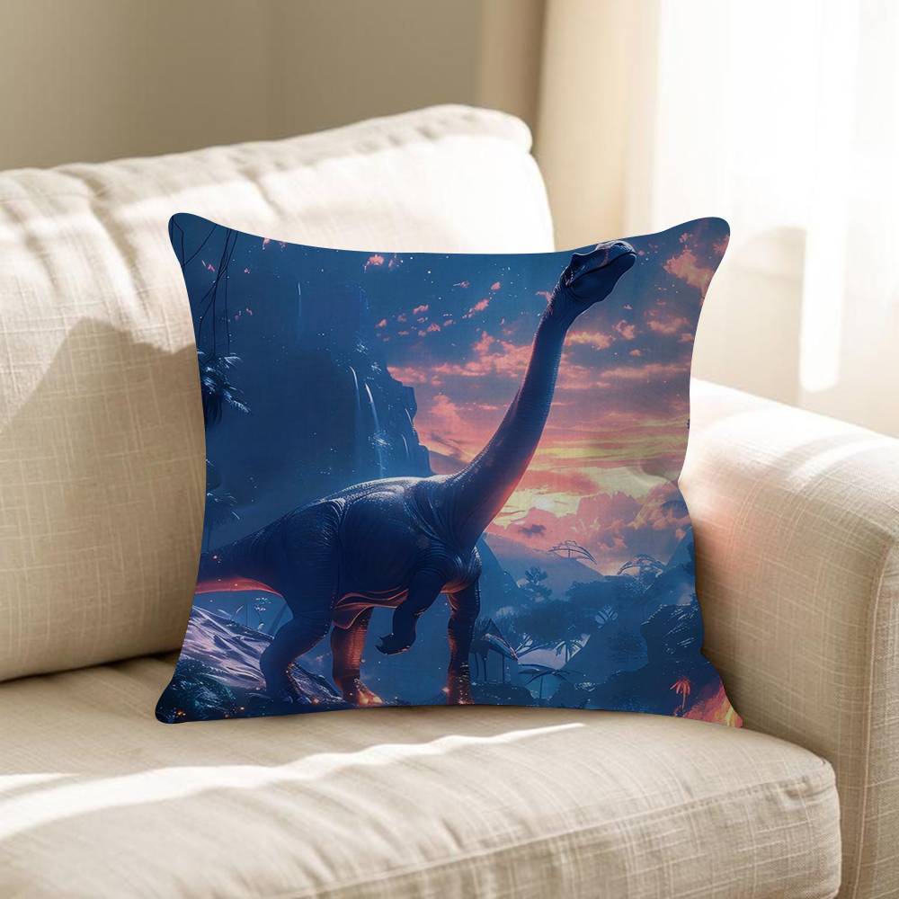 Ferocious Animal Dinosaur Personalized Picture Text Home Decorative Pillows Household Gifts 45x45cm