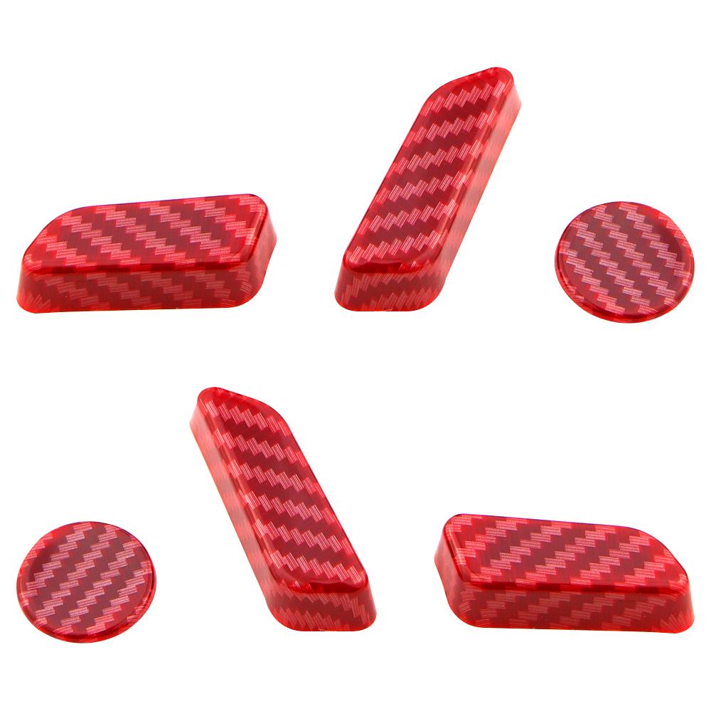 Lot de 6 housses de protection pour bouton de réglage de siège de voiture pour Tesla Model 3 Model 3 2016 2017 2018