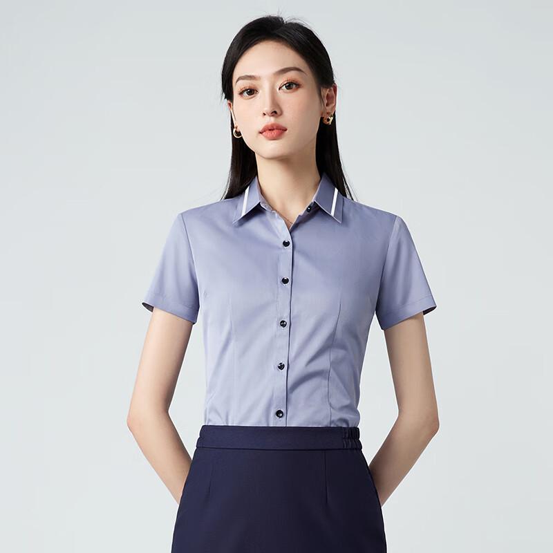 Women s Professional Wrinkle-Free Short-Sleeve Shirt M