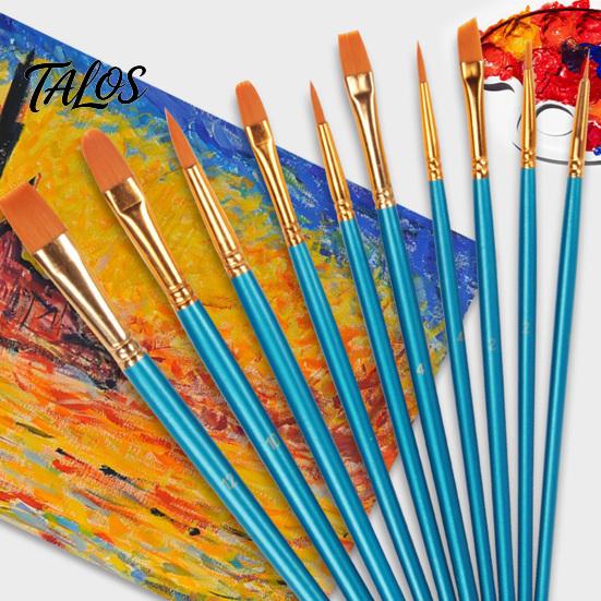 Face Paint Brush Set, Watercolor Acrylic Oil Painting Kit, Nylon Hair Brushes for Artist, Body Canvas Art Supplies