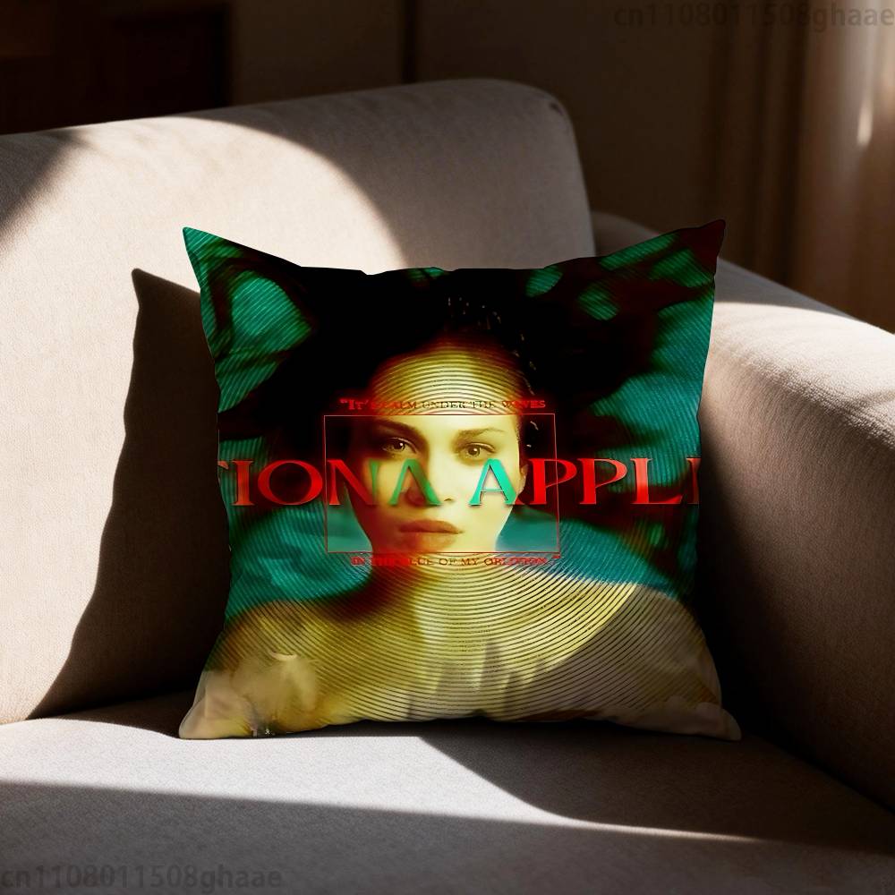 Fiona Apple Pillow Case Antidustmite Pillowcase Invisible Zipper Silky Short Plush Sofa Cushion Cover