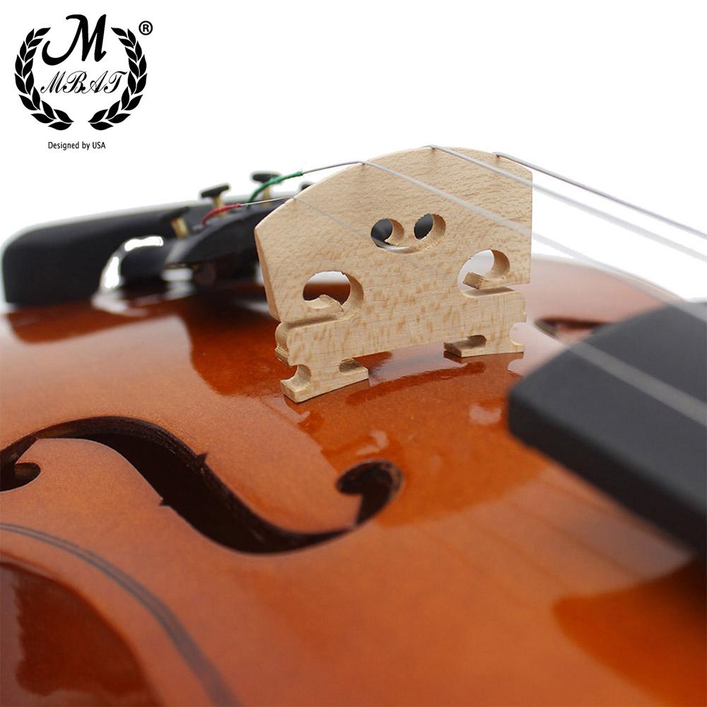 M MBAT 4/4 Violin Full Size Wooden Acoustic Fiddle for Beginner High quality Stringed Instrument With Case Music Accessories Set