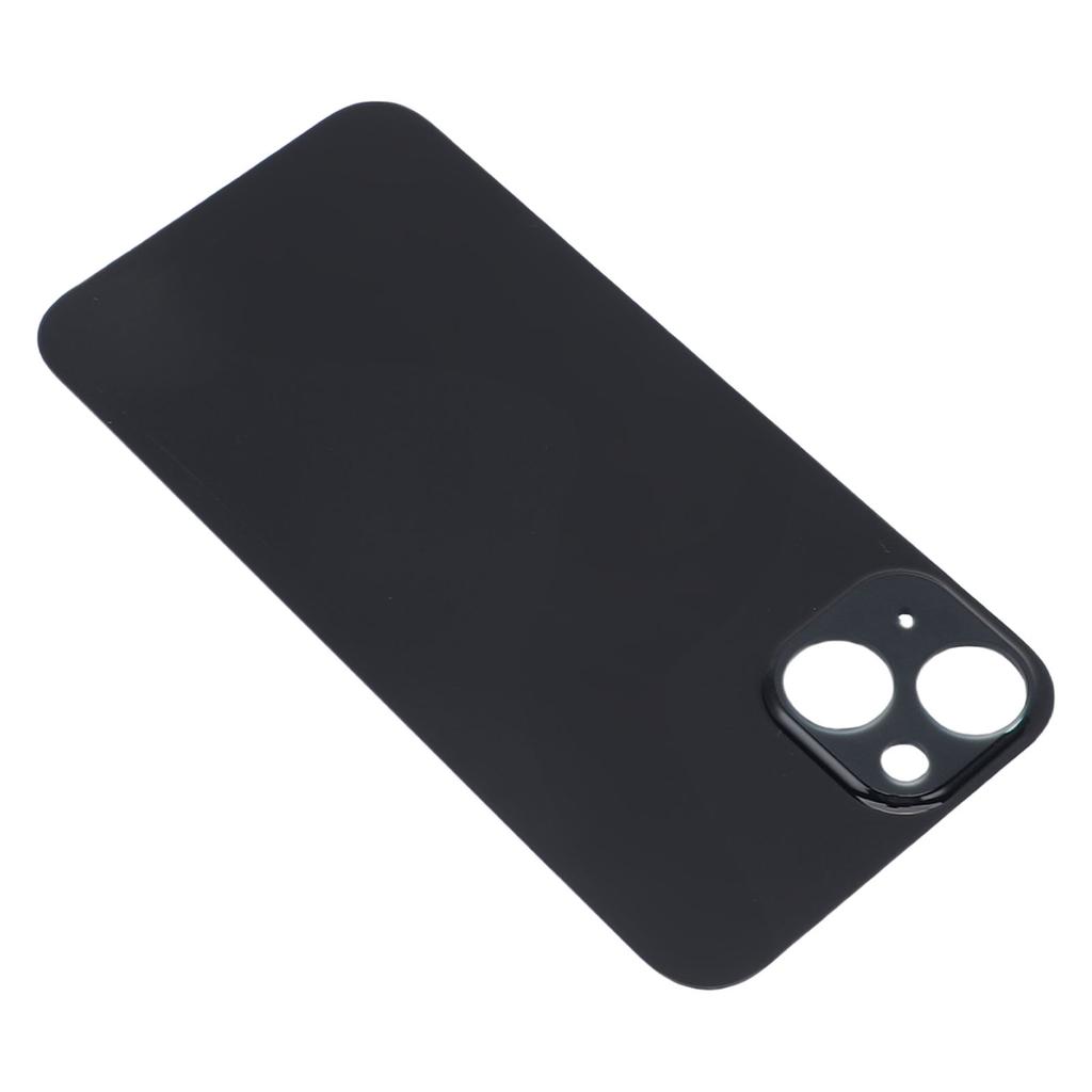 Phone Rear Glass Door Cover Replacement Back Glass Cover Housing Door with Adhesive Black