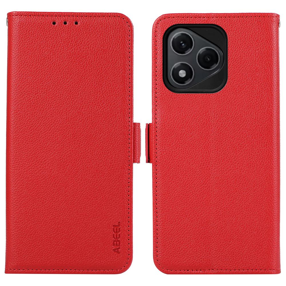 ABEEL Für Honor 400 Lite Hülle Leder mit Litschi-Textur RFID-Blockierende Handyhülle