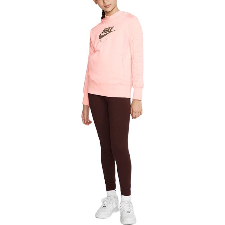 Nike Hoodie Letter Logo Print Hooded Kids hoodies Pink BV2709-682