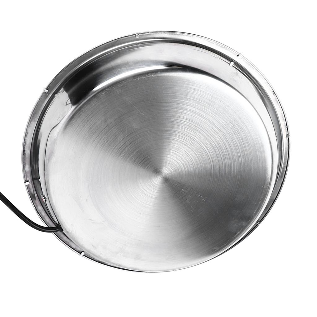 Adăpător Păsări Bază Încălzită Rezistent la Mușcături Oțel Inoxidabil Încălzitor Apă Pui pentru Iarnă Ștecher UE