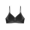 Traceless cool and breathable steel-rimless underwear comfortable fine flash shoulder straps ultra-thin soft support jelly glue bra