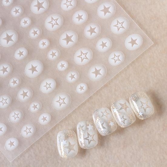 Naklejka na paznokcie Ultracienka Samoprzylepna Mocna Przyczepność Kreatywny Kształt Łatwa w Aplikacji Papier Ozdobny Paznokieć Samoprzylepny