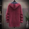 Autumn And Winter Men's Fashion Loose Cardigan Warm Lapel Hooded Jacket Sweater