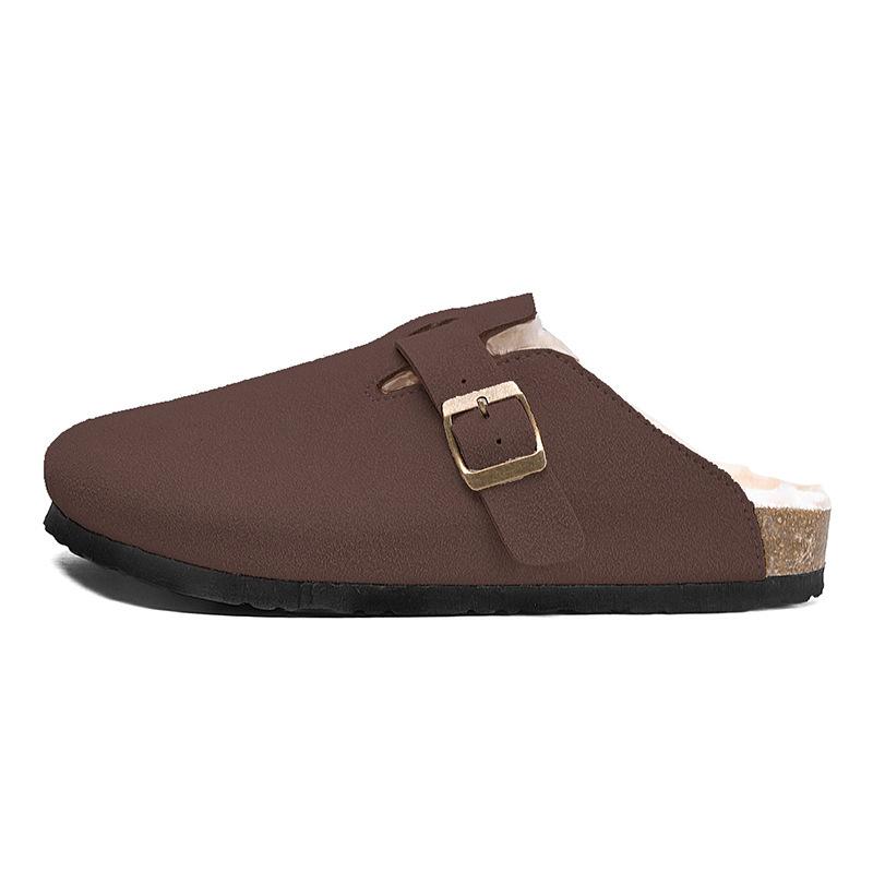 Factory Special Boken Head Cotton Slippers Men's and Women's Indoor Velvet Warm Drag Men's Foreign Trade Household Cotton Slippers