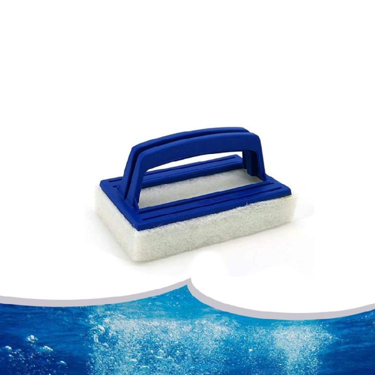 Spazzola Spugna Pulitore Piscine con Manico Manuale Spazzola Raschietto Piscina Strumento Pulizia Piscina per Piastrelle Piscina Stucco Parete
