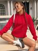 Einfarbiger Lässiger Hoodie Für Damen Tasche Kreative Sweatshirts Allround Streetwear Damen Fleece Unisex Pullover