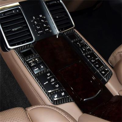 Do Porsche Panamera 2010-2016 Akcesoria Samochodowe Wnętrze z Włókna Węglowego Panel Dźwigni Zmiany Biegów Ramka Naklejka Dekoracyjna