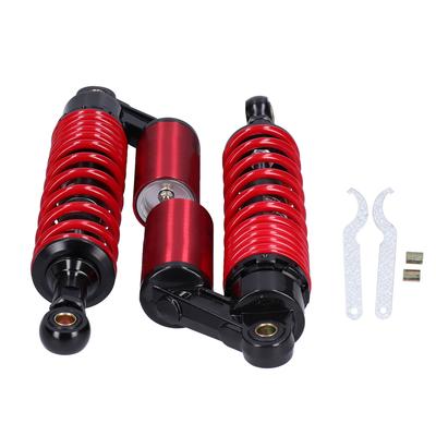 Amortiguador de Choque Rojo Resorte de Amortiguación Piezas Universales para Modificación de Motocicleta