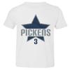 Camiseta Tributo George Pickens #3 - Design Inspirado em Dallas para Crianças Camiseta Unissex