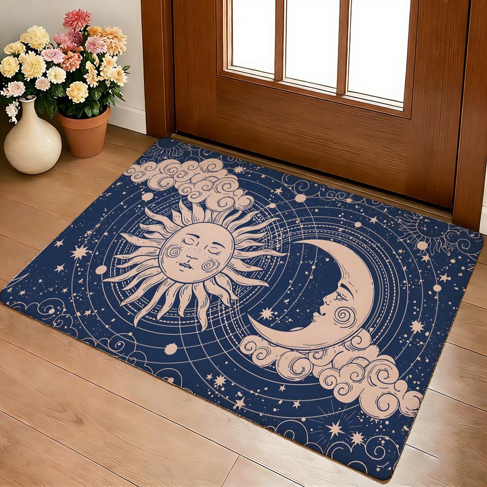 Nebeské Ruce Umělecký Tisk Podložka na Podlahu Útulná Flanelová Měkká Silná Protiskluzová Podložka Pro Obývací Pokoj Ložnici Kuchyň Dekorace Koberce