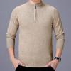 Herren Pullover Neuankunft Halbreißverschluss Strickpullover - Dick, Warm, Einfarbig für Herbst/Winter