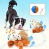 Dog toy plush vibrating ball pet voice automatic walking dancing crab cat dog toy fun interaction rechargeable pet toy for dog