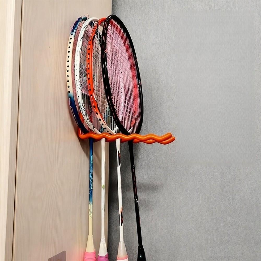 Multiple Racquets Tennis Racket Storage Wave-like Badminton Racket Hook Garage Organization