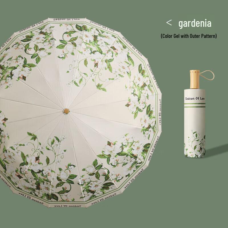 Xuqing 16-Rib Tri-fold UV Protection Umbrella