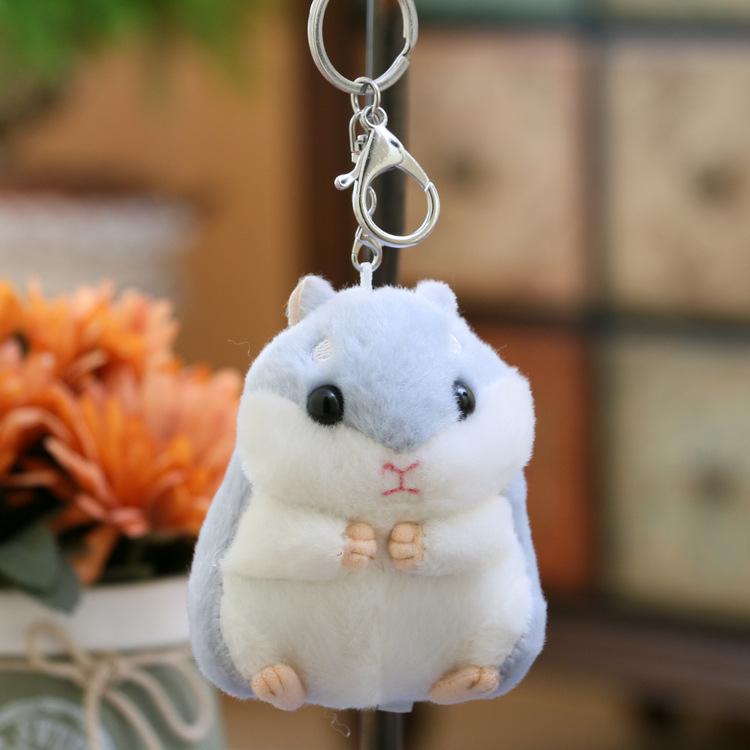Year Of The Rat Mascot Little Mouse Pendant Cute Soft Cute Little Hamster Keychain Bag Plush Doll Doll