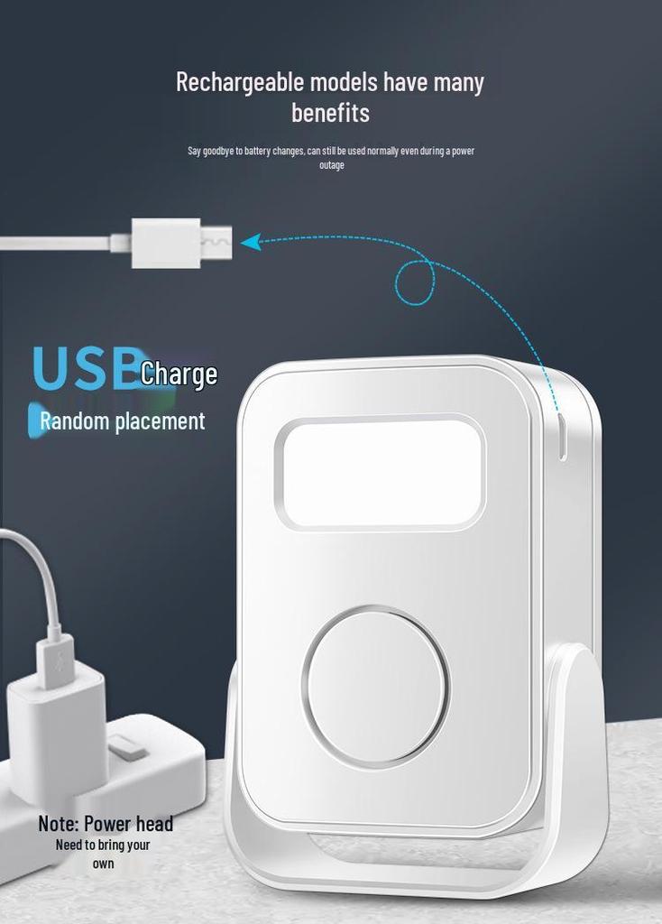Doorbell Infrared Sensor for Welcoming Guests with Rechargeable Alarm and Home Recording
