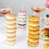 Acrylic Doughnut Holder Dessert Display Rack Dim Sum Bread Sales Rack Donut Stand Birthday Party Wedding Table Decoration