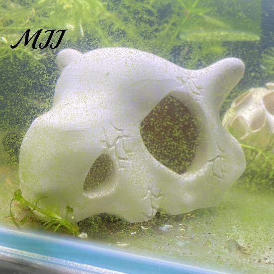 Crâne Habitat Animal Aquatique Décoration Aquarium Grotte, Cachette Durable Réaliste en PLA Abri Grotte Unique pour Aquarium, Ornement Imprimé en 3D pour Aménagement Paysager