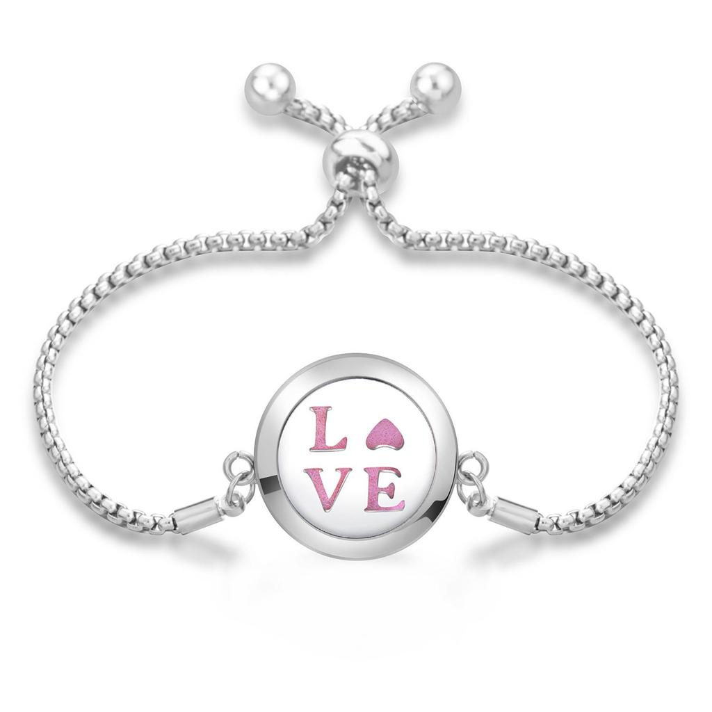 Women's Openable Titanium Steel Essential Oil Diffuser Bracelet