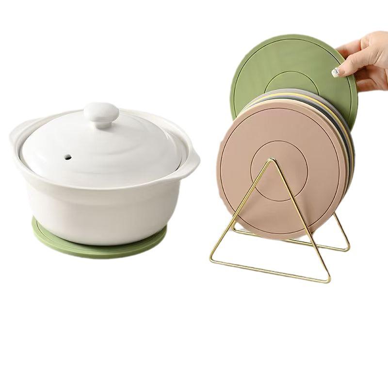 High-End Luxury Teacup & Bowl Heat-Insulation Mat: Anti-Scald Silicone & PVC Coaster for Dining Table and Casserole Placemats