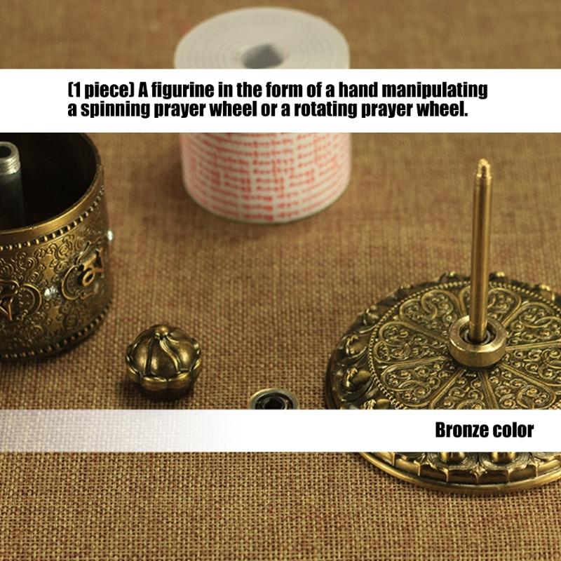 Tibetan Prayer Wheel Table Prayer Wheel Buddhas Scriptures Prayer Wheel for Praying Blessing Meditations Healings Yogas