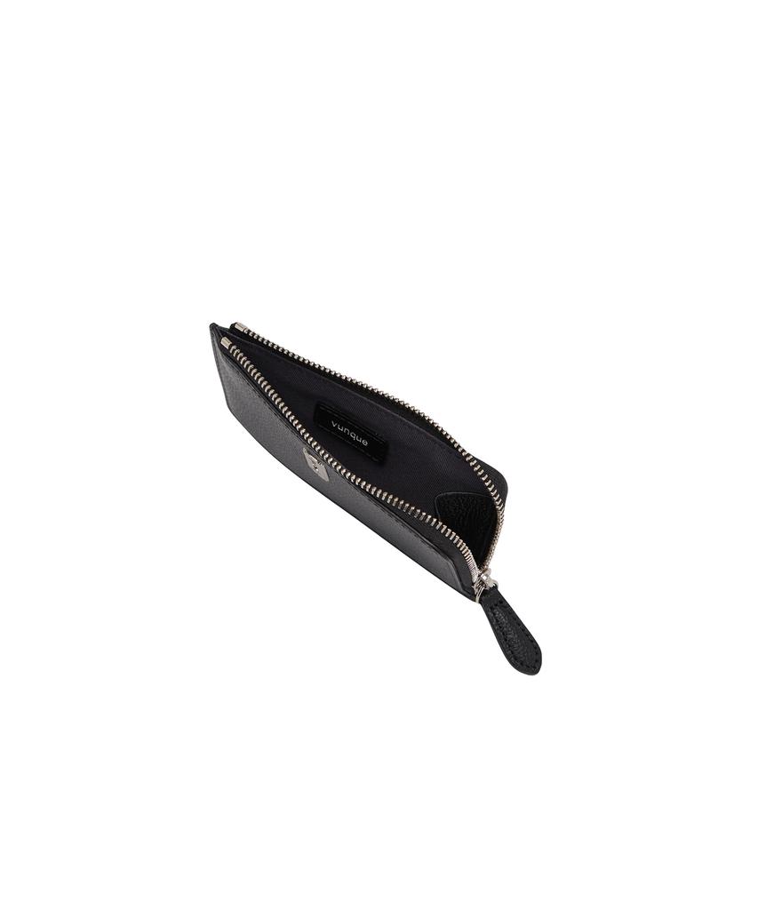 Vunque Magpie Zipper Card Wallet Black