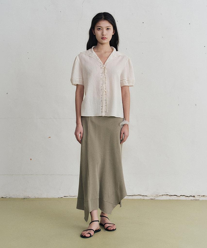 Monokeulom Aleni Cotton Banding Skirt (2Colors)