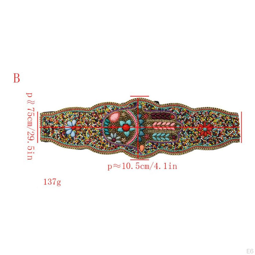 Bohemian , Body Chain Waistband Flower Handmade Adjustable Embellished Waist Sweater Gift Skirt