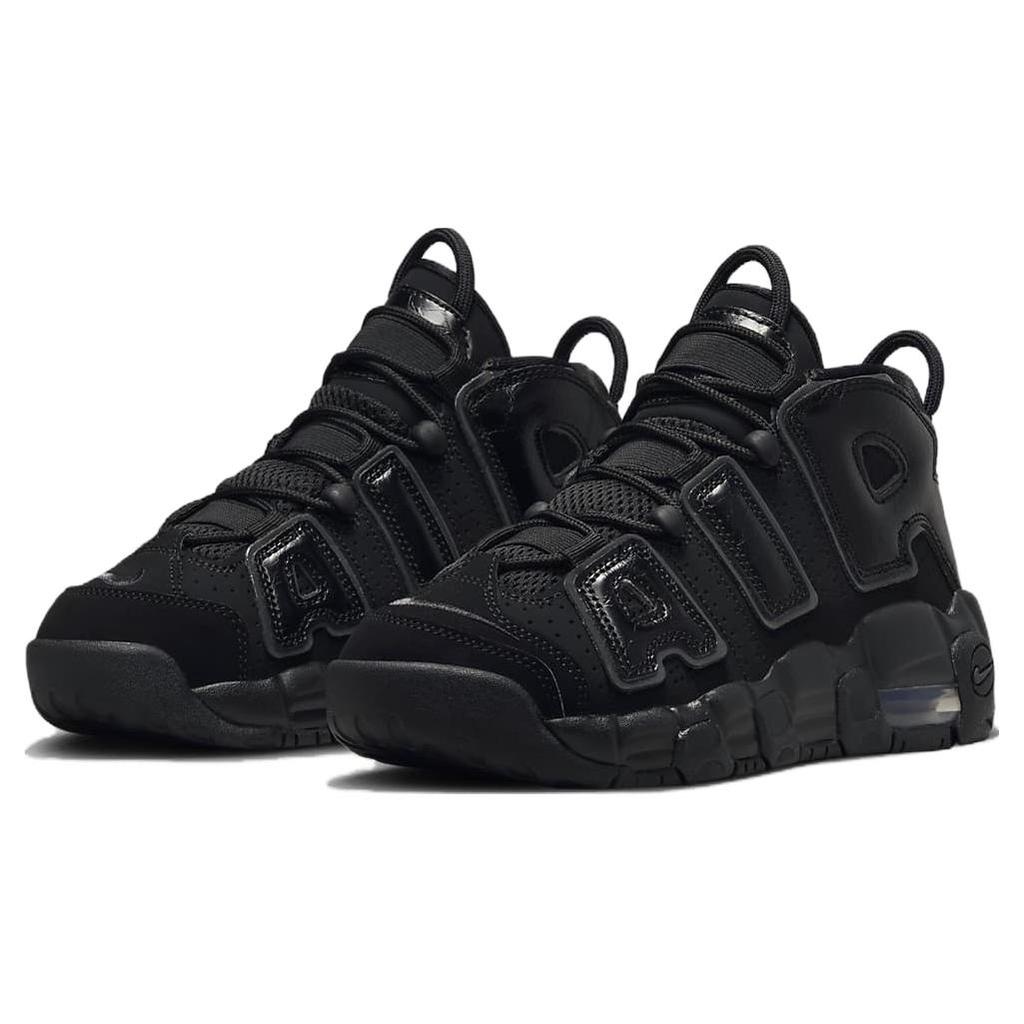 (GS) Nike Air More Uptempo 'Triple Black' Kids' FV2264-001